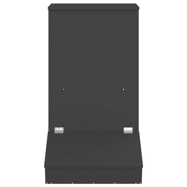 vidaXL Seahatja Must 82 x 51 x 91,5 cm K&uuml;lmvalsitud teras