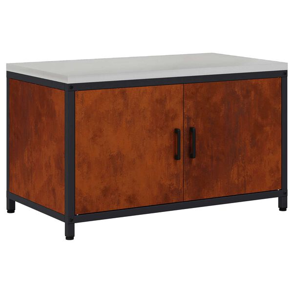 vidaXL K&ouml;&ouml;givarude s&auml;ilitamine riiuliga Rooste 60 x 50 x 92 cm Teras