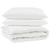 vidaXL Suletekk padjaga 3 pcs Valge Mikrofiiber