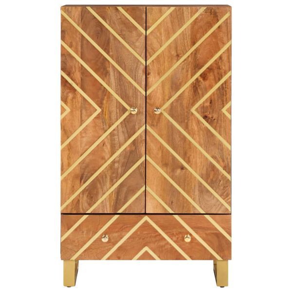 vidaXL k&otilde;rge kapp, pruun ja must, 60 x 33,5 x 100 cm, mangopuit