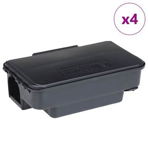 vidaXL hiirel&otilde;ksud 4 tk mustad 22 x 12,5 x 7,5 cm