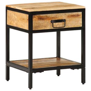 vidaXL &Ouml;&ouml;kapp sahtliga Pruun 40 x 35 x 50 cm Soe mango puit ja metal