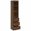 vidaXL Highboard pruun tamm 37,5x35x180 cm Engineered Wood