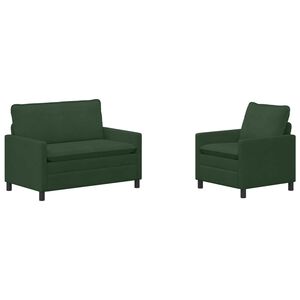 vidaXL Diivanikomplekt 2 pcs Jungle roheline kangas