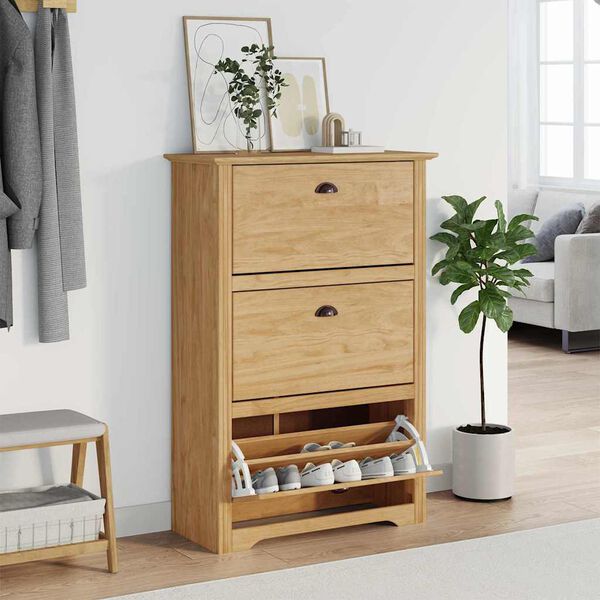 vidaXL Kingariiul sahtliga BODO Meepruun 80 x 35 x 118 cm Tehispuit