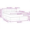 vidaXL Box vedruvoodi madratsiga Tumesinine 160x220 cm samet