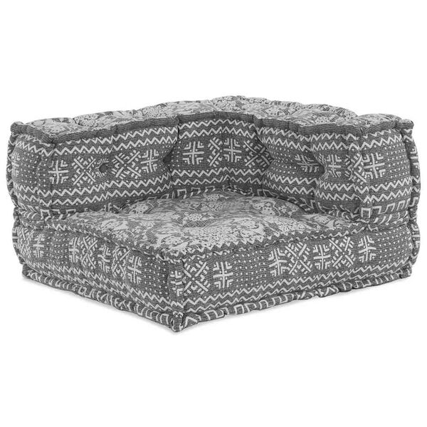 vidaXL Modulaarne nurgadiivan Helehall 70 x 70 x 56 cm kangas