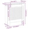 vidaXL MDF radiaatorikate, valge, 78 cm