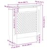 vidaXL MDF radiaatorikate, must, 78 cm