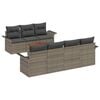 vidaXL Aia Diivanikomplekt padjaga 8 pcs Hall pol&uuml;rotang