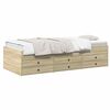 vidaXL Voodiraam ladustamisega Sonoma tamm 80 x 200 cm Tehispuit
