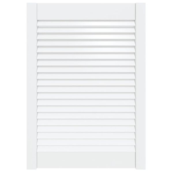 vidaXL kapiuksed, v&otilde;rega disain valge 69x49,4 cm m&auml;nnipuit