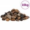 vidaXL poleeritud veerkivi 10 kg, eriv&auml;rvi, 2-5 cm
