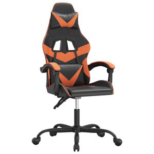 vidaXL p&ouml;&ouml;ratav m&auml;nguritool, must ja oranž, kunstnahk