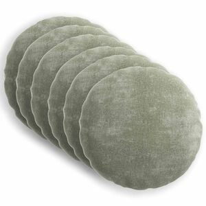 vidaXL Diivanipadi 6 pcs HEERLEN Roheline &Oslash; 60 cm &Scaron;en&uuml;&uuml;lfabric
