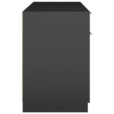 vidaXL kirjutuslaud, must, 100 x 50 x 75 cm, tehispuit