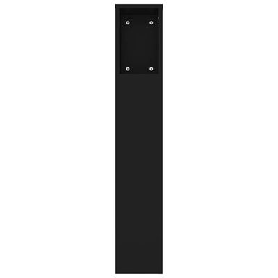 vidaXL voodipeatsi kapp, must, 180 x 18,5 x 104,5 cm
