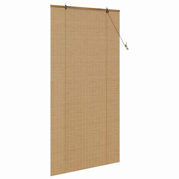 vidaXL Rulookardin kardinatega Pruun 120 x 220 cm Bambus
