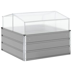 vidaXL Taimekast Helehall 100 x 100 x 77 cm Tsinkteras