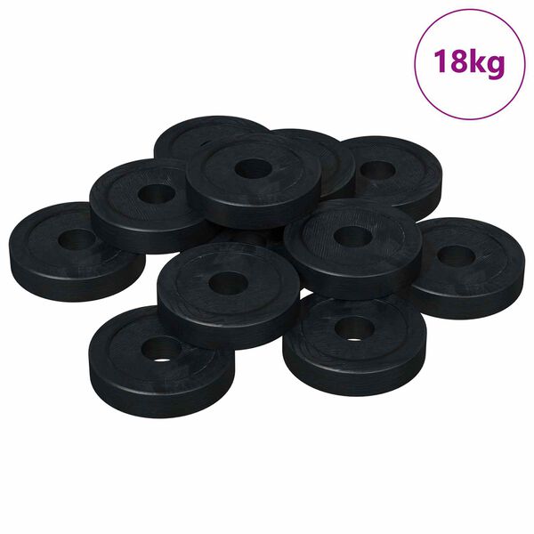 vidaXL sobib lame seibile 36000 pcs Must &empty;15 x 3 mm PVC ko-pol&uuml;meer