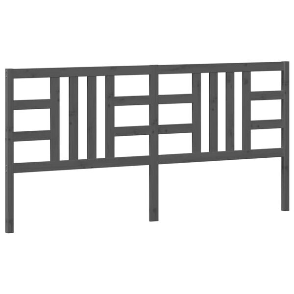 vidaXL voodipeats, hall, 206 x 4 x 100 cm, m&auml;nnipuit