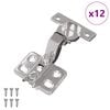 vidaXL Hing 12 tk Nikkel 85 x 52,5 x 9,5 mm Raud