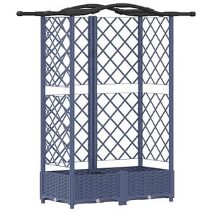 vidaXL T&otilde;stetud Padi Kase ja Katusega Hall 124 x 40 x 126 cm PP