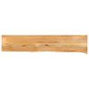 vidaXL lauaplaat, naturaalse servaga, 160 x 40 x 3,8 cm, mangopuit