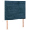 vidaXL peatsiplaat, tumesinine, 90 x 5 x 118/128 cm, samet