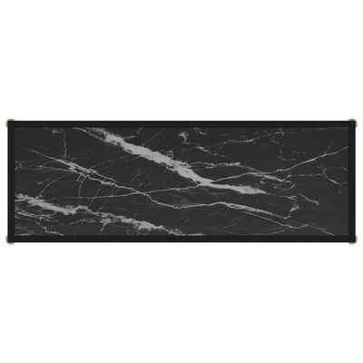 vidaXL konsoollaud, must, 100 x 35 x 75 cm, karastatud klaas