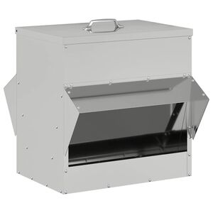 vidaXL Kanali feeder H&otilde;bedane 40,5 x 45 x 41 cm Tsinkteras