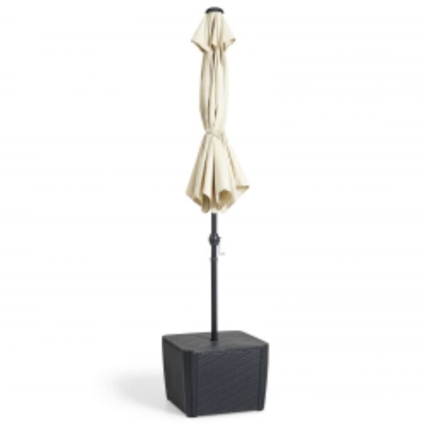 Keter aia külglaud "Luzon Plus" päikesevarju avaga, grafiithall