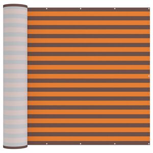 vidaXL Baldahhiin 180 x 700 cm PU kaitsega kangas Oranž ja pruun