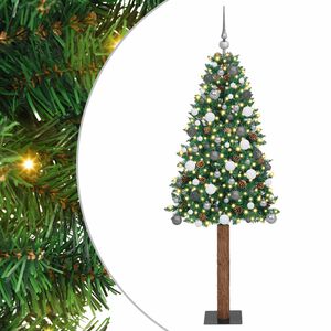 vidaXL Peen j&otilde;ulupuu koos alusega Roheline 210 cm PVC ja tahke m&auml;nd