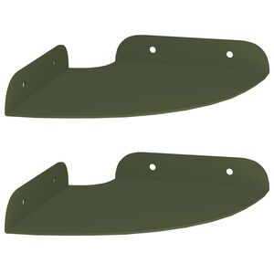vidaXL Ujuv riiul riiuliga 2 pcs K&uuml;pset roheline 15 x 15 x 2 cm