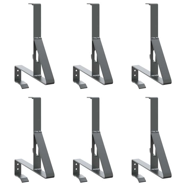 vidaXL Lumi kaitse tugi 6 pcs Antratsiit 29,5 x 3 x 34,5 cm Teras