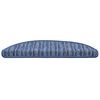 vidaXL Iseliimuvad treppimatid 15 pcs Sinine 56 x 17 x 3 cm