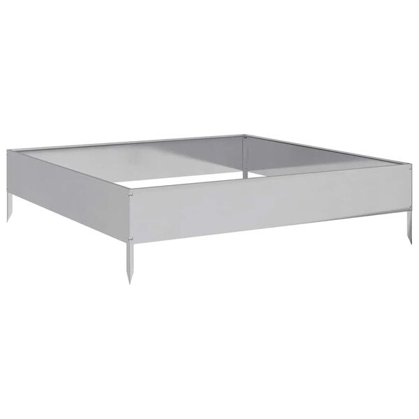 vidaXL taimekast, 100x100x26 cm, tsingitud teras