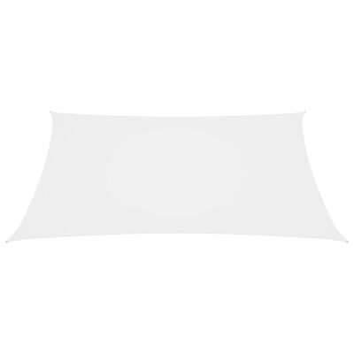 vidaXL oxford-kangast päikesepuri, kandiline, 4 x 4 m, valge
