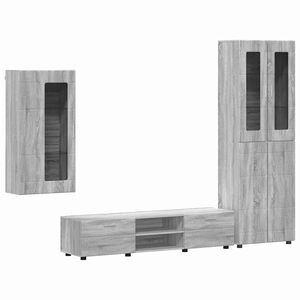 vidaXL Telerikapi komplekt sahtliga FLORIN 3 pcs Hall Sonoma Tehispuit