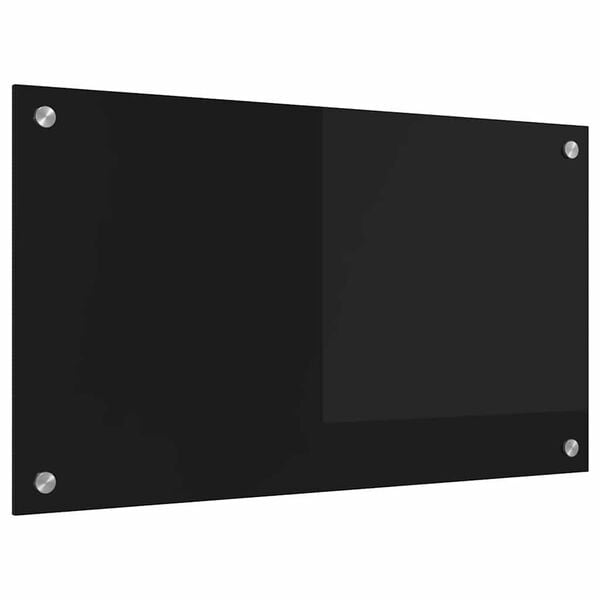 vidaXL Kögi Splashback Must 70 x 40 cm karastatud klaas