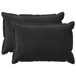 vidaXL Padi padjaga HOUTEN 2 tk Must Samet