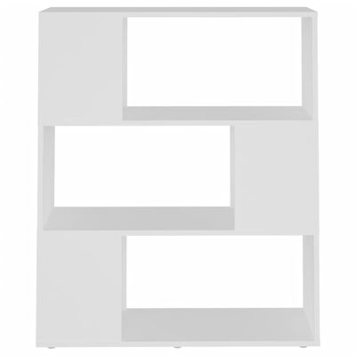 vidaXL raamaturiiul/ruumijagaja, valge, 80x24x94 cm, puitlaastplaat