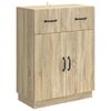 vidaXL K&otilde;ide sahtliga Sonoma tamm 66 x 34,5 x 87 cm Tehispuit