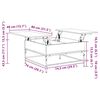 vidaXL kohvilaud, hall Sonoma tamm, 80x80x45 cm, tehispuit ja metall