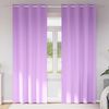 vidaXL Kardinad r&otilde;ngastega 2 pcs Lilla 245 x 140 cm Pol&uuml;ester