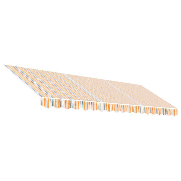 vidaXL varikatuse asenduskangas, mitmev&auml;rviline, triibuline, 4,5x3 m