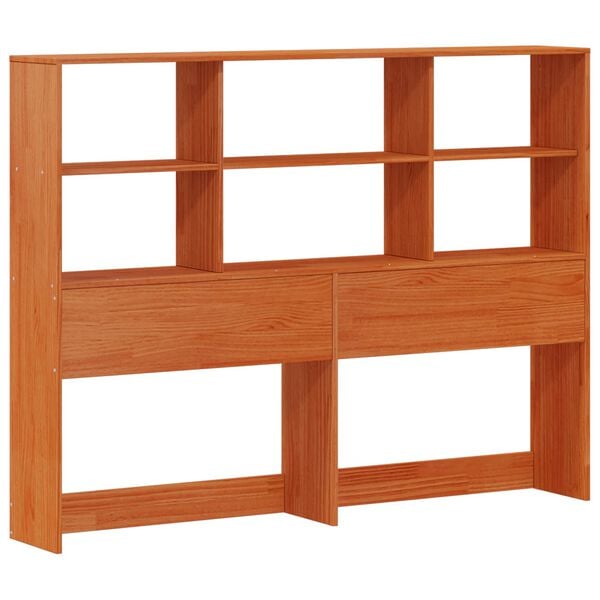 vidaXL Voode raam koos hoiuruumiga peatoega Vahapunane 140 x 190 cm