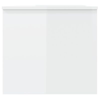 vidaXL kohvilaud, kõrgläikega valge, 102x50,5x46,5 cm, tehispuit