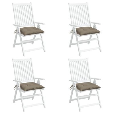 vidaXL tooli istmepadjad 4 tk, pruunikas, 40 x 40 x 7 cm kangas